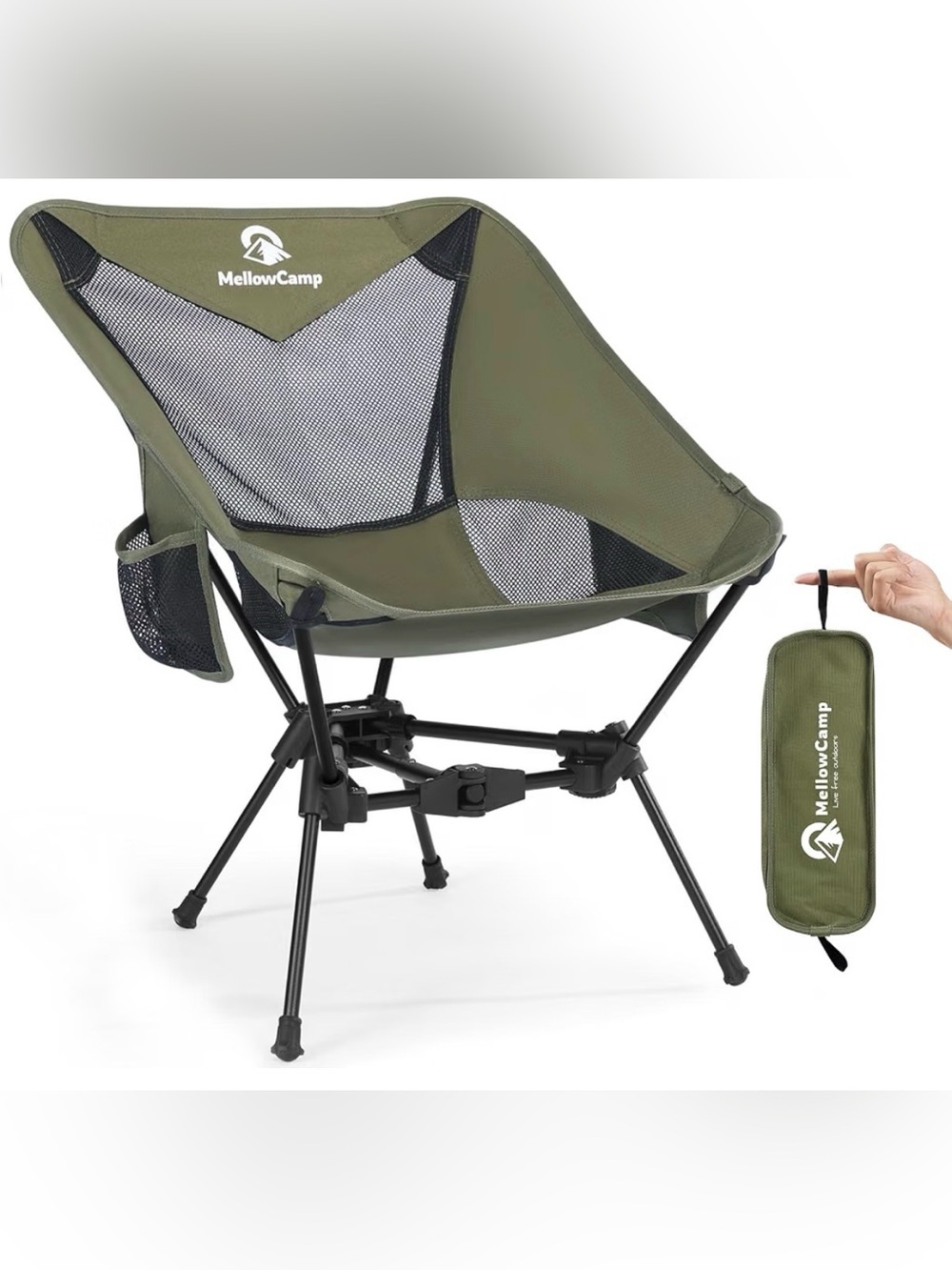 Mellow camp portable camping chair- NEVER OPENED.  Color:  Dark Night